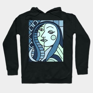 portrait cubism Hoodie